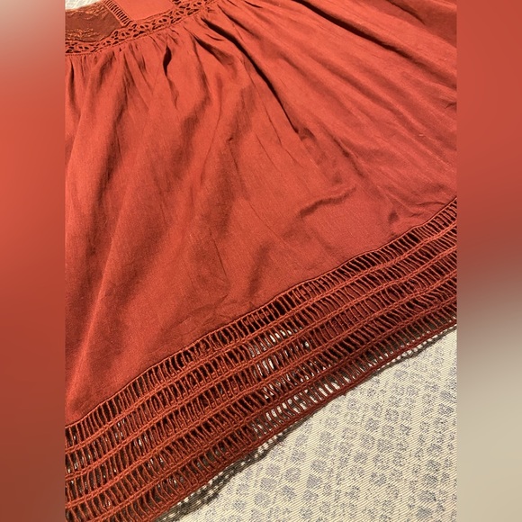 Floriet from Anthropologie VGUC Burgandy Drop Waist Dress - Picture 8 of 8